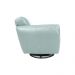 Kit 2 Poltronas Decorativas Valentina Sala de Estar Giratória Couro Azul Claro G40 - Gran Belo