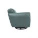 Kit 2 Poltronas Decorativas Valentina Sala de Estar Giratória Couro Azul Majestic G40 - Gran Belo