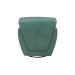 Kit 2 Poltronas Decorativas Valentina Sala de Estar Giratória Couro Azul Turquesa Manchado G40 - Gran Belo