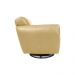 Kit 2 Poltronas Decorativas Valentina Sala de Estar Giratória Couro Bege G40 - Gran Belo