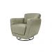 Kit 2 Poltronas Decorativas Valentina Sala de Estar Giratória Couro Cinza Manchado G40 - Gran Belo