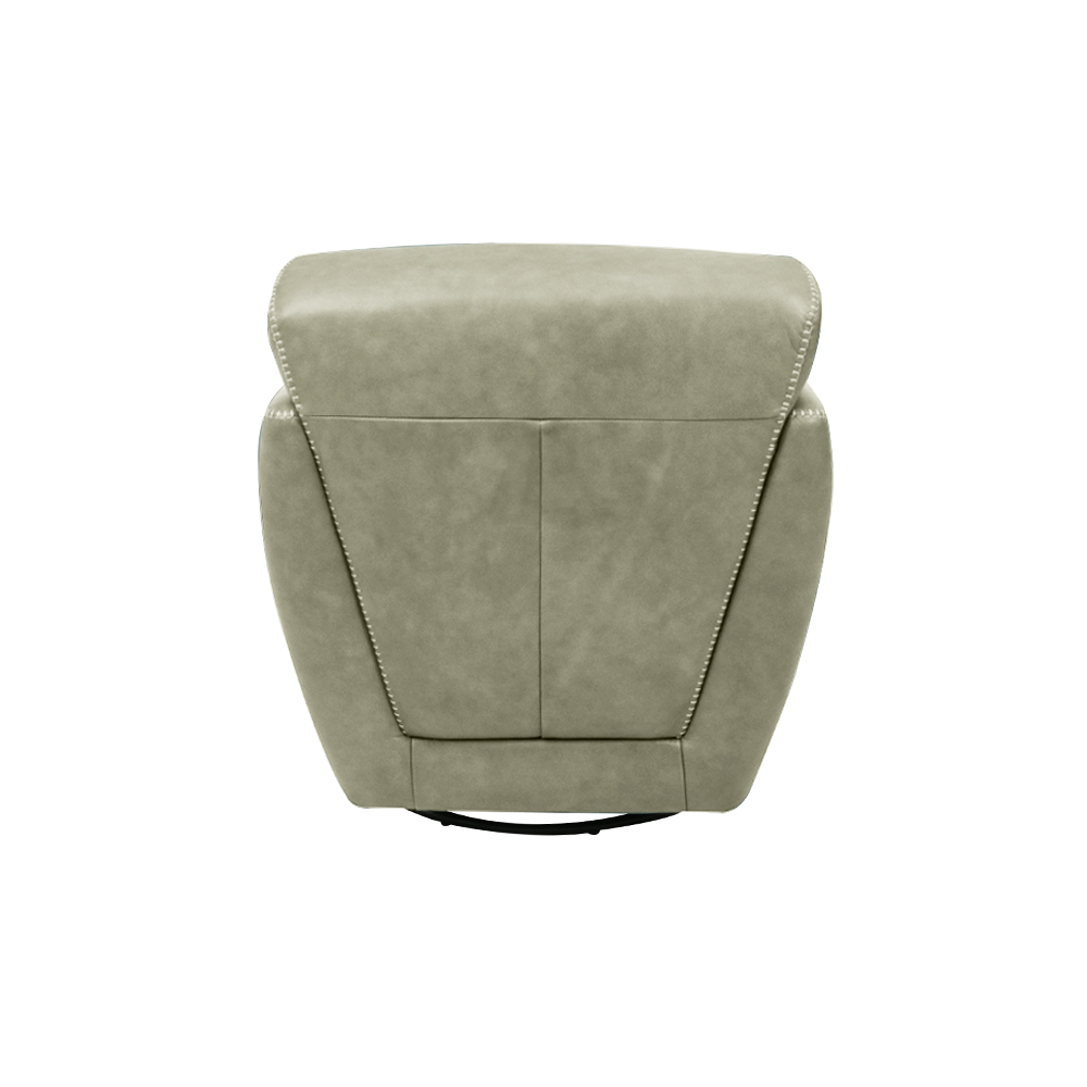Kit 2 Poltronas Decorativas Valentina Sala de Estar Giratória Couro Cinza Manchado G40 - Gran Belo