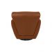 Kit 2 Poltronas Decorativas Valentina Sala de Estar Giratória Couro Conhaque Brilho G40 - Gran Belo