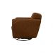 Kit 2 Poltronas Decorativas Valentina Sala de Estar Giratória Couro Marrom Chocolate Manchado G40 - Gran Belo