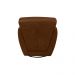 Kit 2 Poltronas Decorativas Valentina Sala de Estar Giratória Couro Marrom Chocolate Manchado G40 - Gran Belo