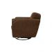 Kit 2 Poltronas Decorativas Valentina Sala de Estar Giratória Couro Marrom Tabaco Manchado G40 - Gran Belo