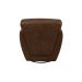 Kit 2 Poltronas Decorativas Valentina Sala de Estar Giratória Couro Marrom Tabaco Manchado G40 - Gran Belo