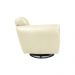 Kit 2 Poltronas Decorativas Valentina Sala de Estar Giratória Couro Off White G40 - Gran Belo