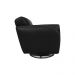 Kit 2 Poltronas Decorativas Valentina Sala de Estar Giratória Couro Preto G40 - Gran Belo