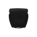 Kit 2 Poltronas Decorativas Valentina Sala de Estar Giratória Couro Preto Manchado G40 - Gran Belo