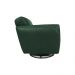 Kit 2 Poltronas Decorativas Valentina Sala de Estar Giratória Couro Verde Brilho G40 - Gran Belo