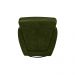 Kit 2 Poltronas Decorativas Valentina Sala de Estar Giratória Couro Verde Manchado G40 - Gran Belo