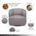 Kit 2 Poltronas Decorativas Verona Sala de Estar Base Giratória em Aço Couro Avelã G88 - Gran Belo