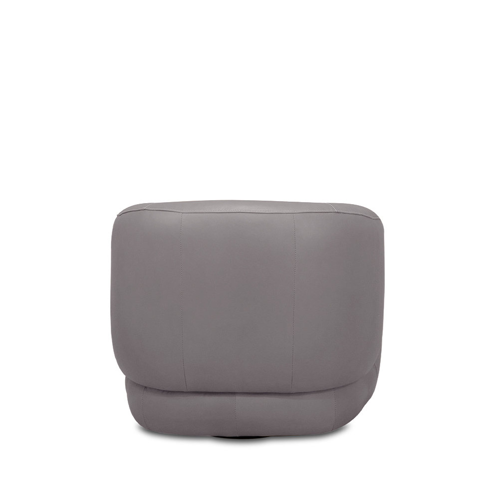 Kit 2 Poltronas Decorativas Verona Sala de Estar Base Giratória em Aço Couro Avelã G88 - Gran Belo