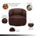 Kit 2 Poltronas Decorativas Verona Sala de Estar Base Giratória em Aço Couro Marrom Chocolate G88 - Gran Belo