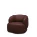 Kit 2 Poltronas Decorativas Verona Sala de Estar Base Giratória em Aço Couro Marrom Chocolate G88 - Gran Belo