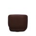 Kit 2 Poltronas Decorativas Verona Sala de Estar Base Giratória em Aço Couro Marrom Chocolate G88 - Gran Belo