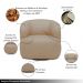 Kit 2 Poltronas Decorativas Verona Sala de Estar Base Giratória em Aço Couro Nude G88 - Gran Belo
