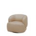 Kit 2 Poltronas Decorativas Verona Sala de Estar Base Giratória em Aço Couro Nude G88 - Gran Belo