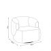 Kit 2 Poltronas Decorativas Verona Sala de Estar Base Giratória em Aço Couro Off White G88 - Gran Belo