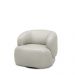 Kit 2 Poltronas Decorativas Verona Sala de Estar Base Giratória em Aço Couro Off White G88 - Gran Belo