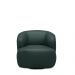 Kit 2 Poltronas Decorativas Verona Sala de Estar Base Giratória em Aço Couro Verde Musgo G88 - Gran Belo