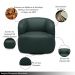 Kit 2 Poltronas Decorativas Verona Sala de Estar Base Giratória em Aço Couro Verde Musgo G88 - Gran Belo