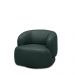 Kit 2 Poltronas Decorativas Verona Sala de Estar Base Giratória em Aço Couro Verde Musgo G88 - Gran Belo