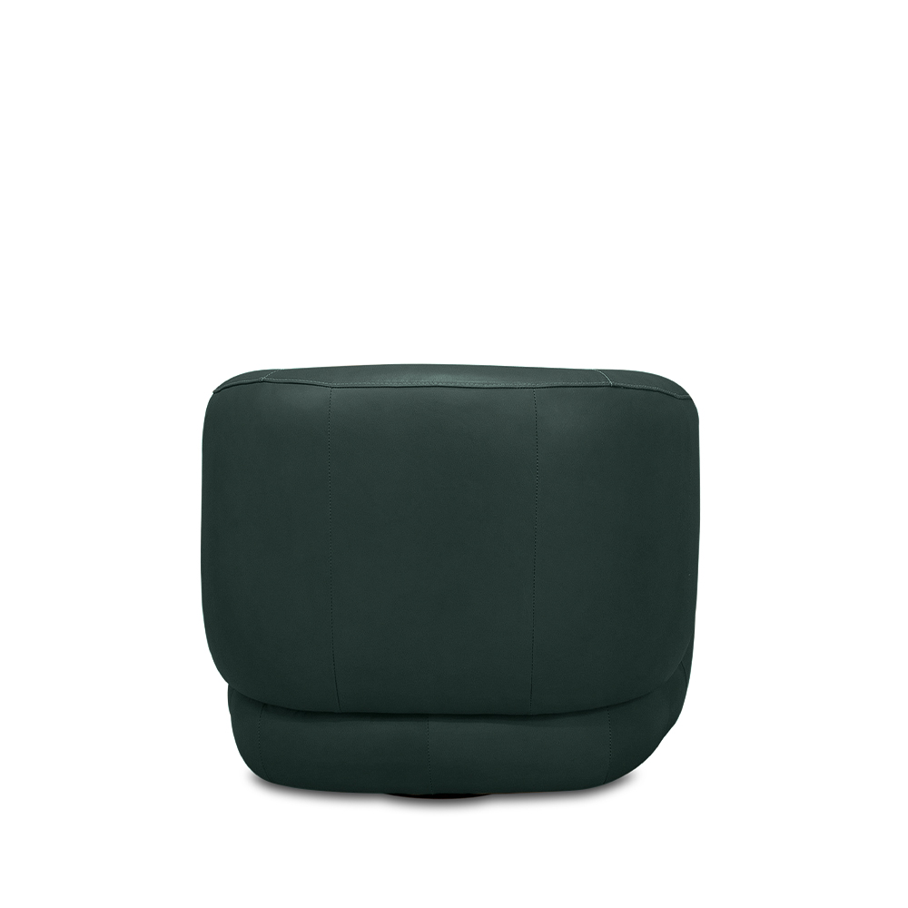 Kit 2 Poltronas Decorativas Verona Sala de Estar Base Giratória em Aço Couro Verde Musgo G88 - Gran Belo