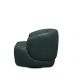 Kit 2 Poltronas Decorativas Verona Sala de Estar Base Giratória em Aço Couro Verde Musgo G88 - Gran Belo