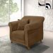 Kit 2 Poltronas Decorativas com 2 Almofadas Armstrong Suede Caramelo G63 - Gran Belo