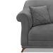 Kit 2 Poltronas Decorativas com 2 Almofadas Armstrong Suede Cinza G63 - Gran Belo