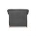 Kit 2 Poltronas Decorativas com 2 Almofadas Armstrong Suede Cinza G63 - Gran Belo