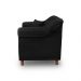Kit 2 Poltronas Decorativas com 2 Almofadas Armstrong Suede Preto G63 - Gran Belo