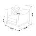 Kit 2 Poltronas Decorativas com 2 Almofadas Armstrong Veludo Azul Marinho G63 - Gran Belo