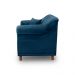 Kit 2 Poltronas Decorativas com 2 Almofadas Armstrong Veludo Azul Marinho G63 - Gran Belo