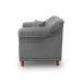 Kit 2 Poltronas Decorativas com 2 Almofadas Armstrong Veludo Cinza G63 - Gran Belo
