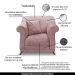 Kit 2 Poltronas Decorativas com 2 Almofadas Armstrong Veludo Lilás G63 - Gran Belo