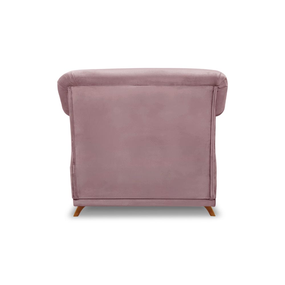 Kit 2 Poltronas Decorativas com 2 Almofadas Armstrong Veludo Lilás G63 - Gran Belo