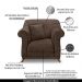 Kit 2 Poltronas Decorativas com 2 Almofadas Armstrong Veludo Marrom G63 - Gran Belo