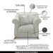 Kit 2 Poltronas Decorativas com 2 Almofadas Armstrong Veludo Prata G63 - Gran Belo