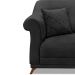 Kit 2 Poltronas Decorativas com 2 Almofadas Armstrong Veludo Preto G63 - Gran Belo