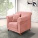 Kit 2 Poltronas Decorativas com 2 Almofadas Armstrong Veludo Rosa G63 - Gran Belo