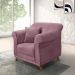 Kit 2 Poltronas Decorativas com 2 Almofadas Armstrong Veludo Uva G63 - Gran Belo