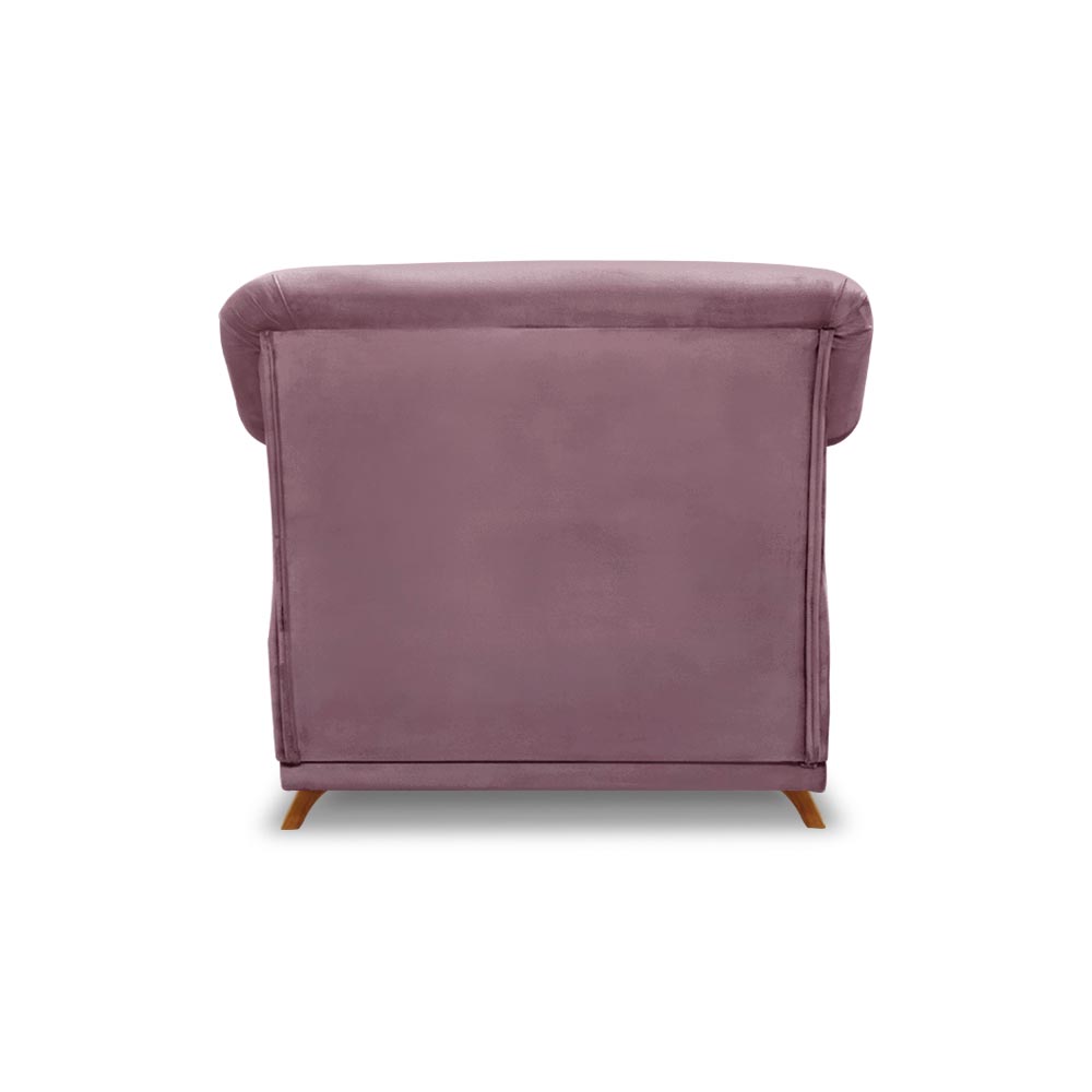 Kit 2 Poltronas Decorativas com 2 Almofadas Armstrong Veludo Uva G63 - Gran Belo