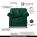 Kit 2 Poltronas Decorativas com 2 Almofadas Armstrong Veludo Verde Floresta G63 - Gran Belo