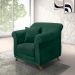 Kit 2 Poltronas Decorativas com 2 Almofadas Armstrong Veludo Verde Floresta G63 - Gran Belo
