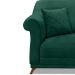 Kit 2 Poltronas Decorativas com 2 Almofadas Armstrong Veludo Verde Floresta G63 - Gran Belo