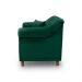 Kit 2 Poltronas Decorativas com 2 Almofadas Armstrong Veludo Verde Floresta G63 - Gran Belo