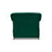 Kit 2 Poltronas Decorativas com 2 Almofadas Armstrong Veludo Verde Floresta G63 - Gran Belo